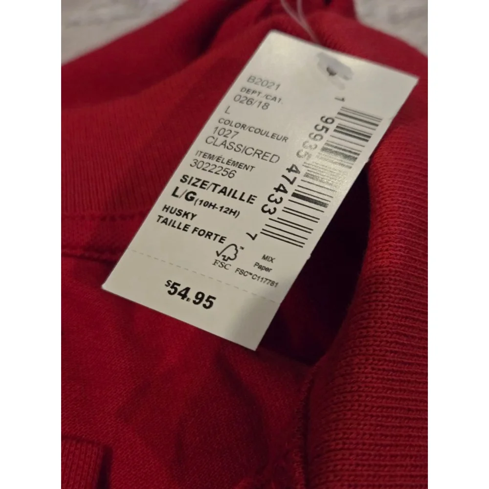 The Children's Place Red Polo Shirt 10/12 Red, HUSKY, NWT, Includes all 5 polos